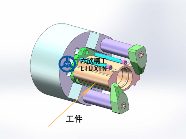 助力器殼體指形卡盤(pán)夾持方案